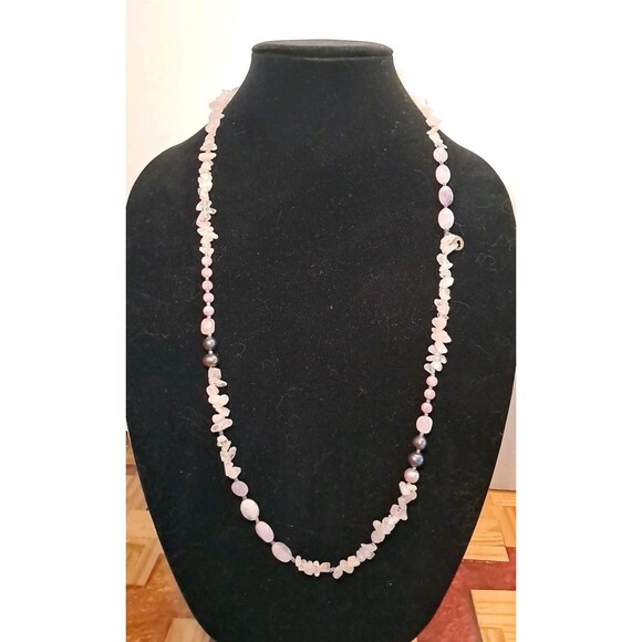 Peyote Bird Jewelry - NWT Peyote Bird Free Spirit Gemstones Pearls Chips Bead Mix Long Necklace 34"